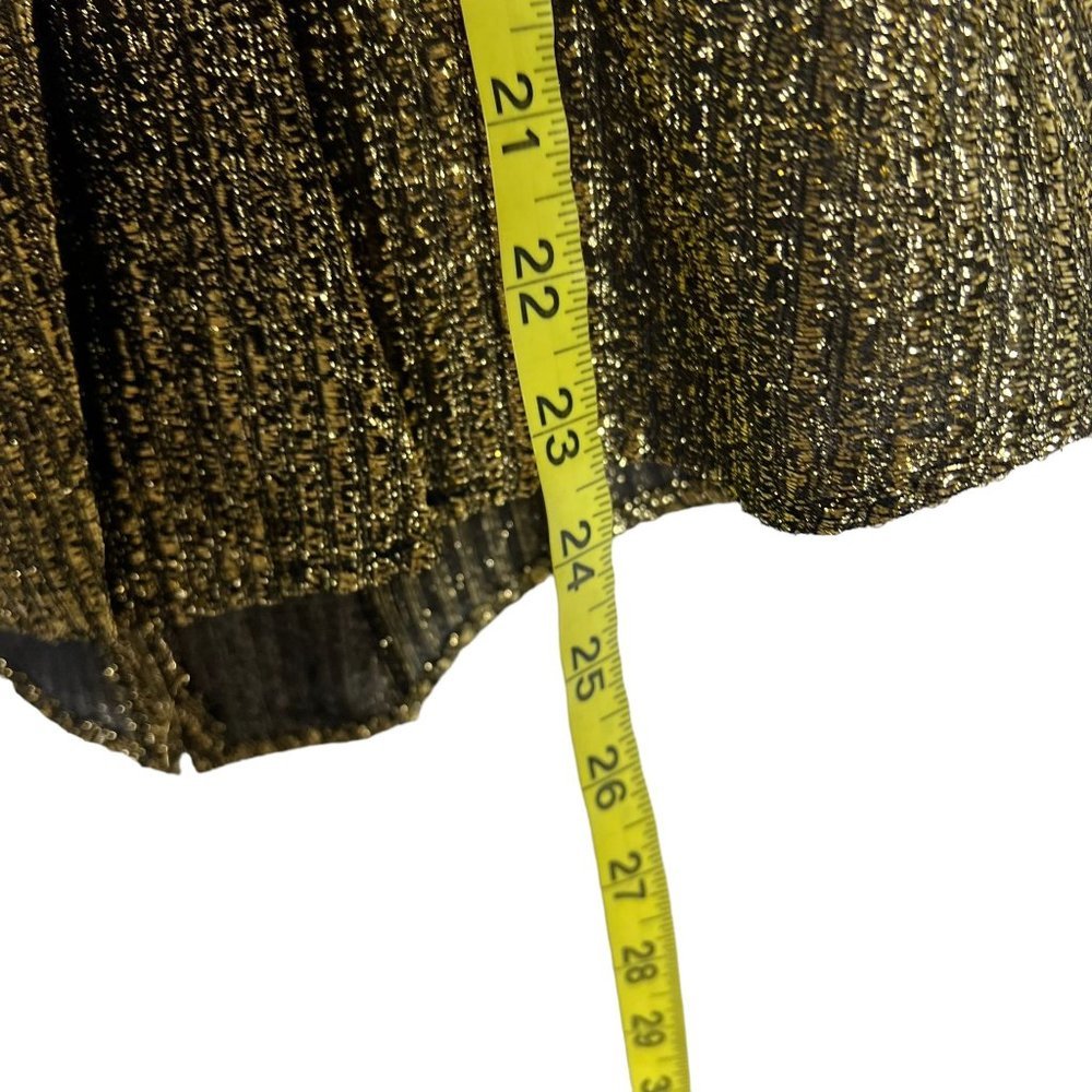 Vintage 70s Gold Metallic Dolman Sleeve Blazer Medium - Picture 6 of 8